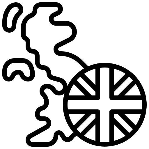 Uk symbol united kingdom map icon