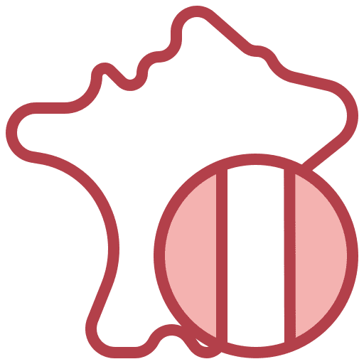 France map symbol flag icon France map symbol flag icon