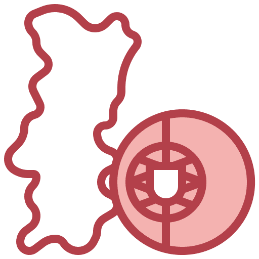 Portugal portugal map nation icon