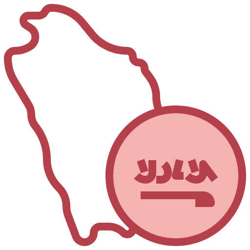 Saudi arabia nation map symbol icon