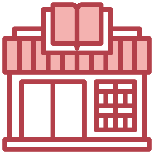Book shop shop property architecture and city icon Book shop shop property architecture and city icon