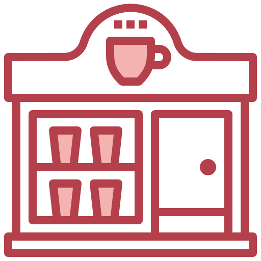 Coffee shop buildings shop store icon Coffee shop buildings shop store icon
