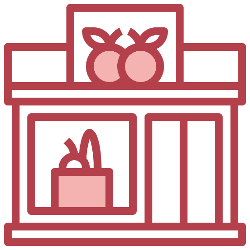 Groceries store property shop grow shop icon