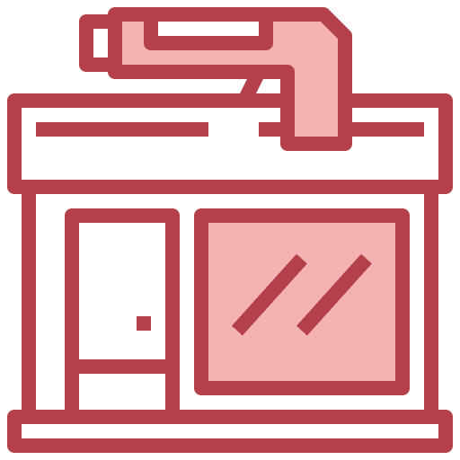 Gun shop property store shop icon Gun shop property store shop icon
