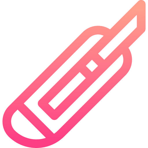 Cutter stationery cut school supplies icon