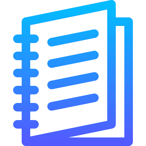 Notebook organization plan note icon
