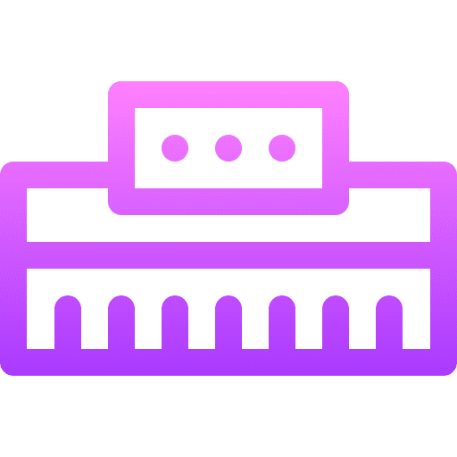 Keyboard musical instrument synthesizer keyboard icon Keyboard musical instrument synthesizer keyboard icon