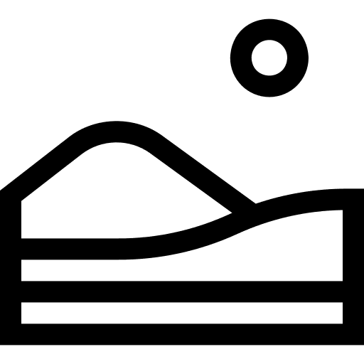 Desert desertification drought dry icon