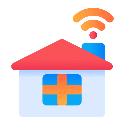 Smart house electronics internet internet of things icon
