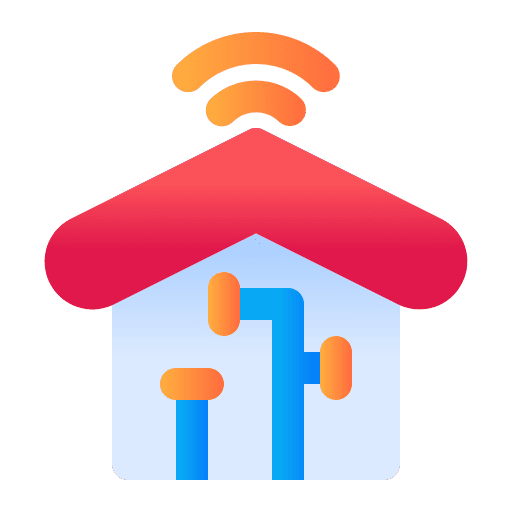 Smart house electronics internet of things wifi icon