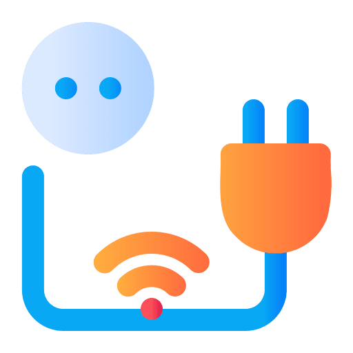 Electric socket smart plug electric socket internet of things icon Electric socket smart plug electric socket internet of things icon