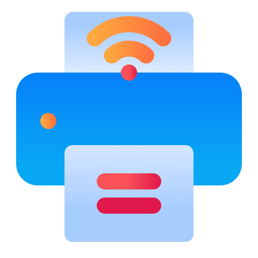 Printer internet of things wifi electronics icon Printer internet of things wifi electronics icon