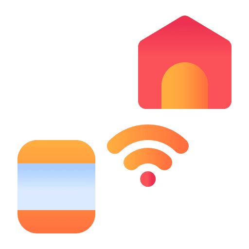 Smart house real estate wireless smart house icon