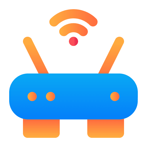 Modem smart home wireless connection wifi icon Modem smart home wireless connection wifi icon