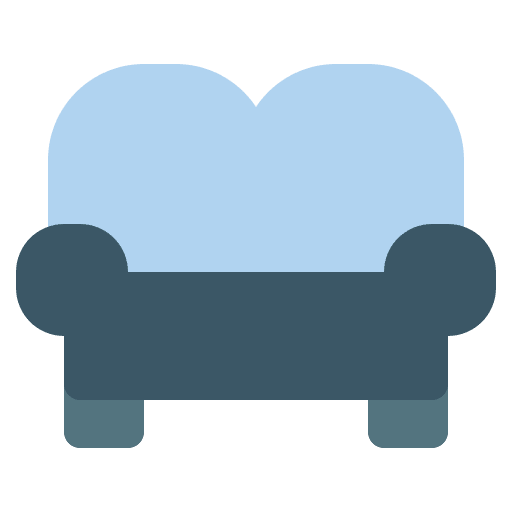 Sofa couch furniture rest icon