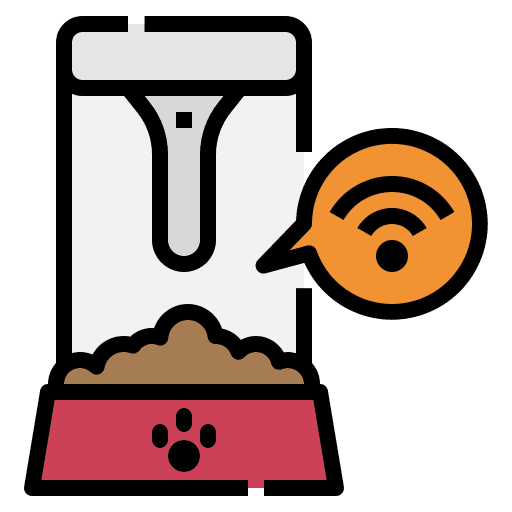 Pet food pet food feed wifi icon