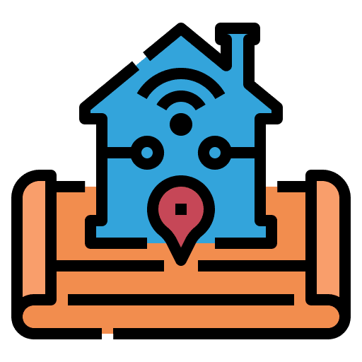 Location map home find icon Location map home find icon