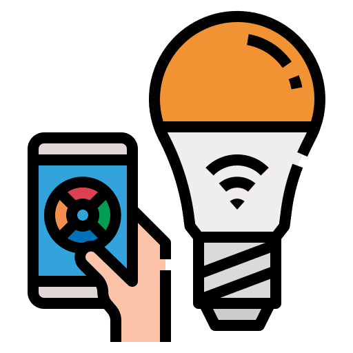 Smart light smart light smart home light bulb icon Smart light smart light smart home light bulb icon