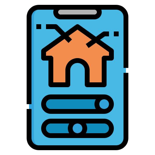 Smartphone home internet setting icon Smartphone home internet setting icon