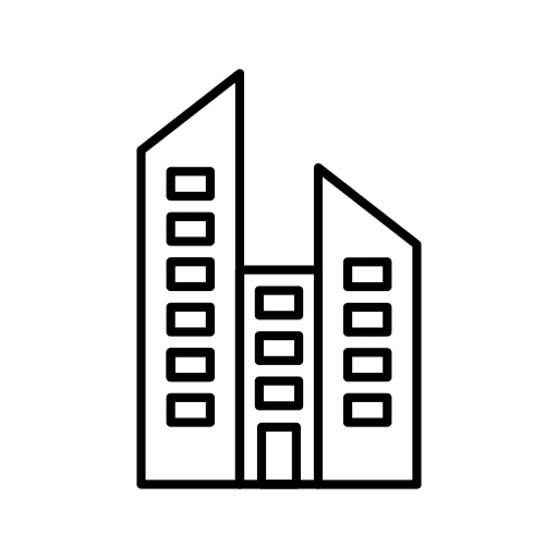 Building city building company icon