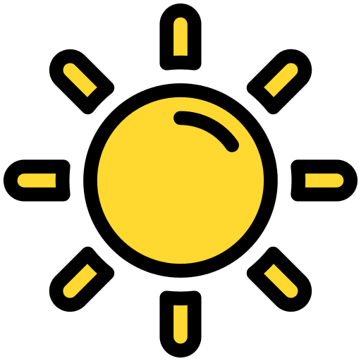 Sun sun summer meteorology icon