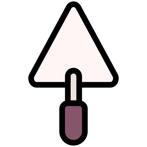 Triangular shovel farming and gardening gardening tools trowel icon