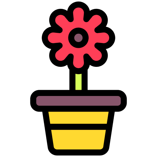 Flower botanic garden plant icon