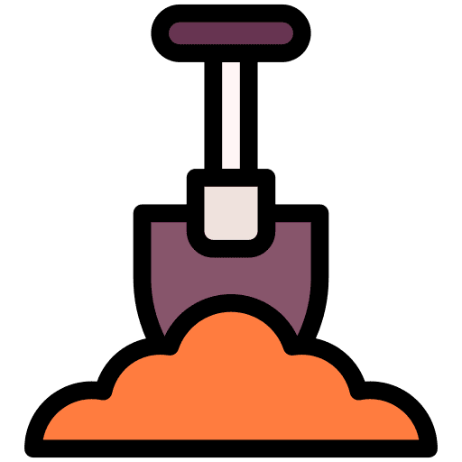 Shovel digging ground shovel icon Shovel digging ground shovel icon