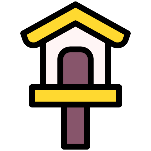 Bird house ornithology spring animals icon Bird house ornithology spring animals icon