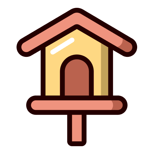 Bird house springtime garden bird house icon