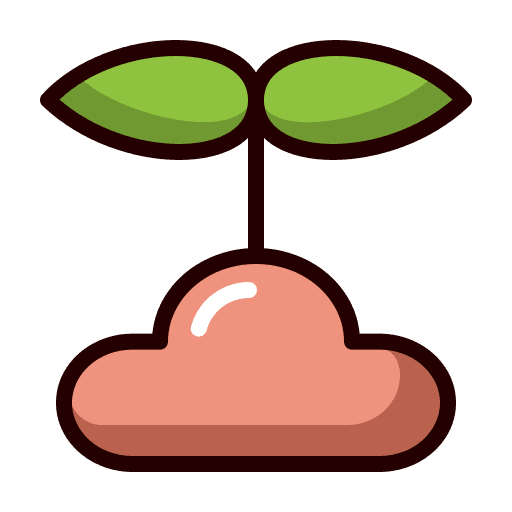 Bud sprout ecology pot icon