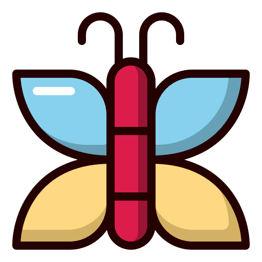 Butterfly zoology butterfly spring icon