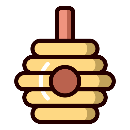 Honeycomb honey beehive farming icon