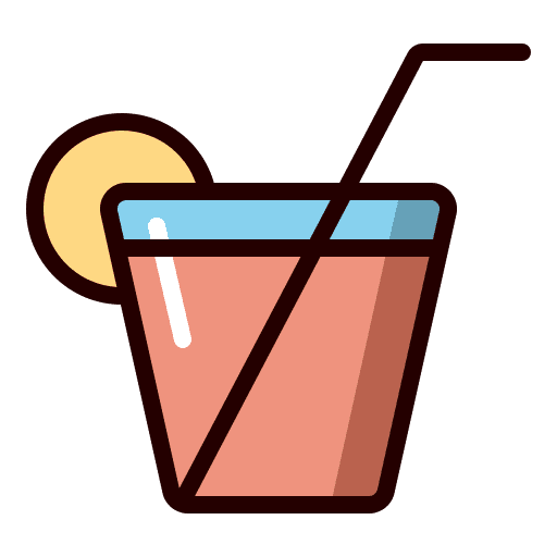 Lemonade drink straw food and restaurant icon Lemonade drink straw food and restaurant icon