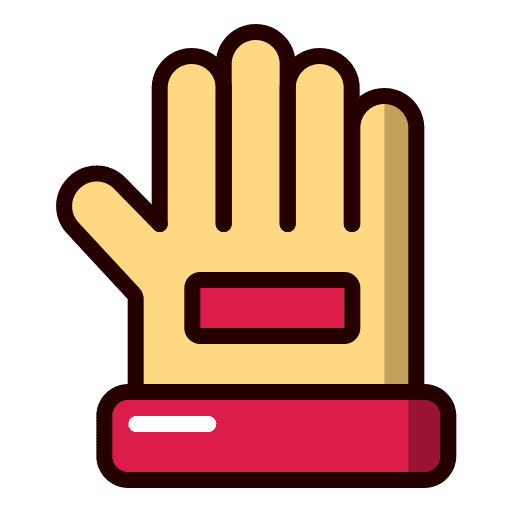 Rubber gloves rubber gloves fashion security icon