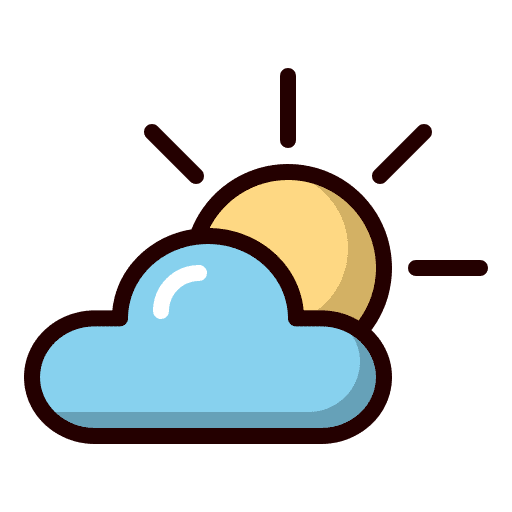 Sunny sky haw weather cloudy icon Sunny sky haw weather cloudy icon
