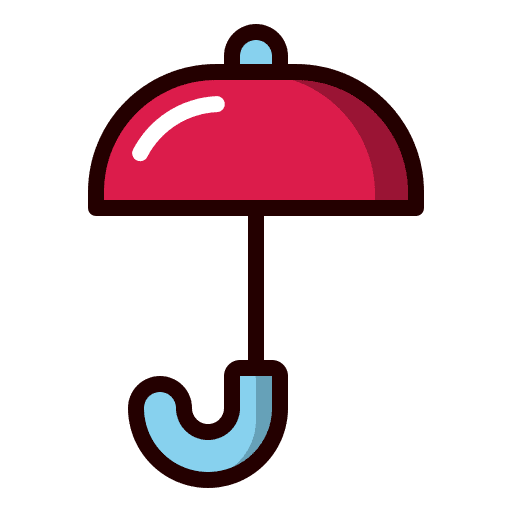 Umbrella protection weather rainy icon Umbrella protection weather rainy icon