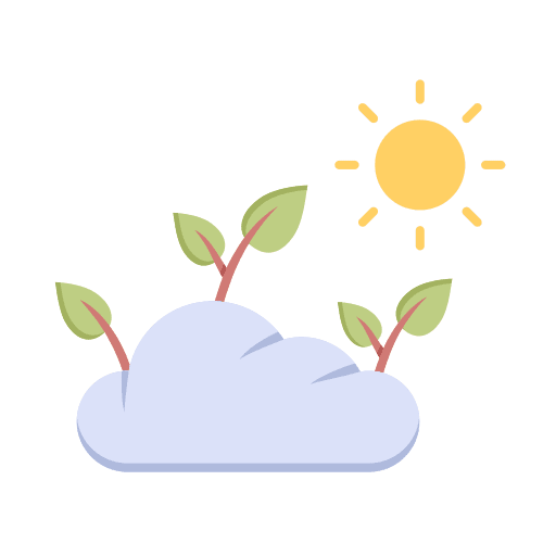 Cloud environment cloud sun icon Cloud environment cloud sun icon