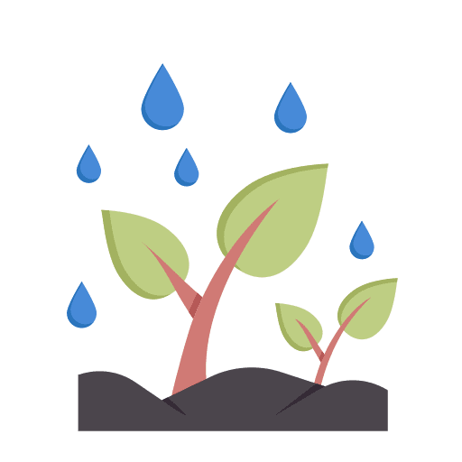 Rain nature plant garden icon Rain nature plant garden icon