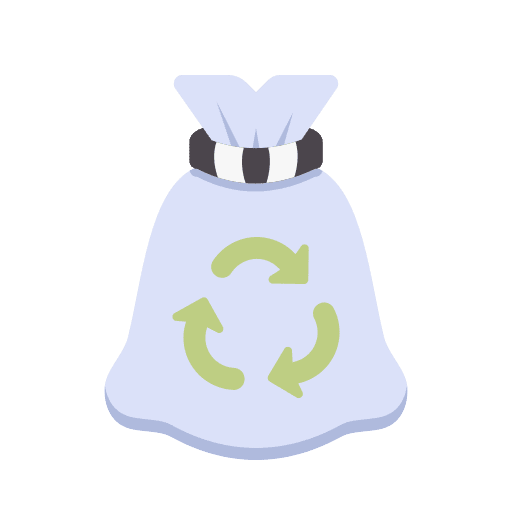 Sack recycle trash ecology and environment icon