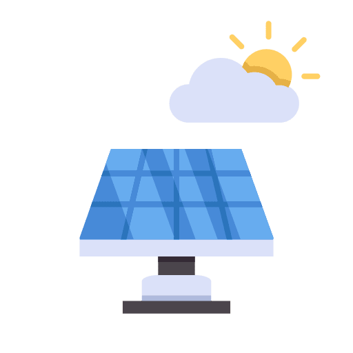 Solar cell ecology solar panel environment icon Solar cell ecology solar panel environment icon