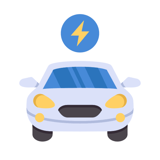 Electric car environment ecology green energy icon Electric car environment ecology green energy icon