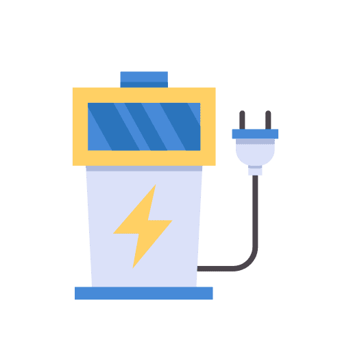 Electric station ecology charge power icon Electric station ecology charge power icon