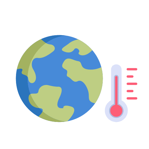 Global warming world ecology and environment temperature icon Global warming world ecology and environment temperature icon