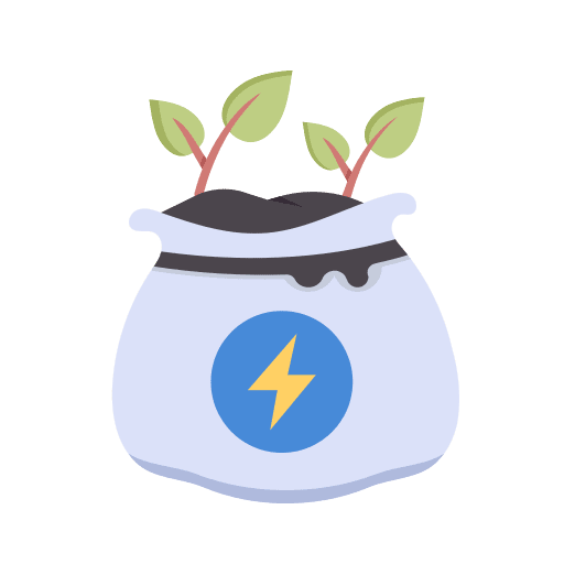 Sack ecology sack power icon Sack ecology sack power icon