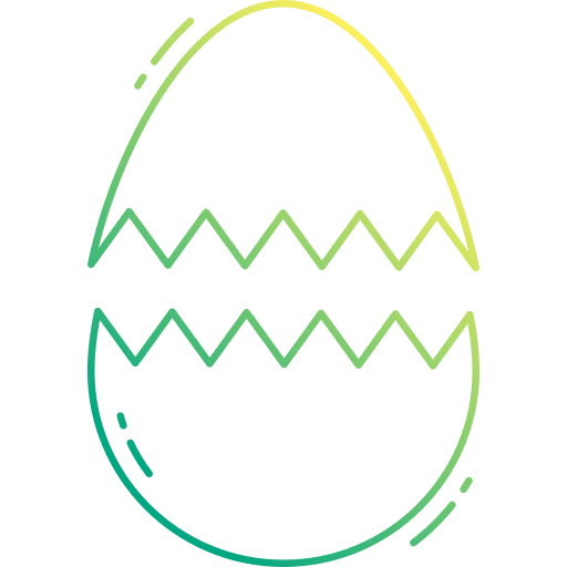 Egg broken tradition egg icon Egg broken tradition egg icon