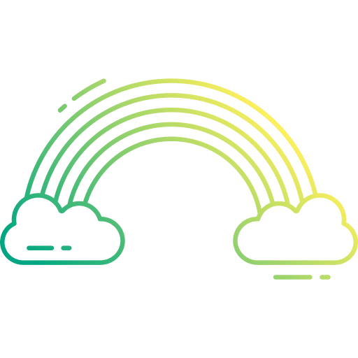 Rainbow meteorology spectrum sky icon Rainbow meteorology spectrum sky icon