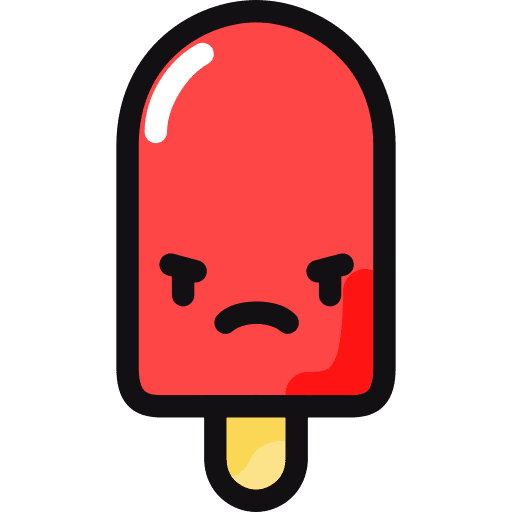 Angry ice cream emoticons fresh icon