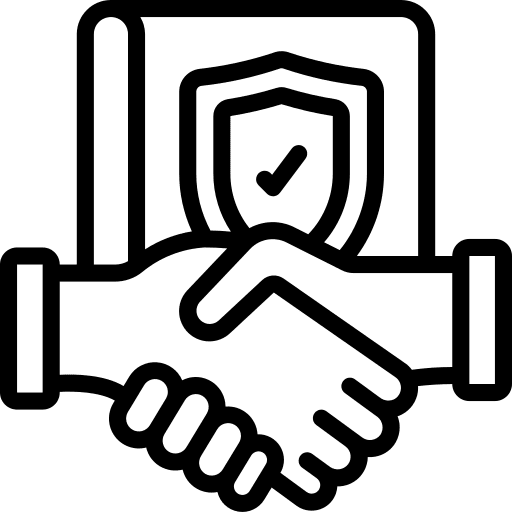 Insurance policy trustworthy document security icon