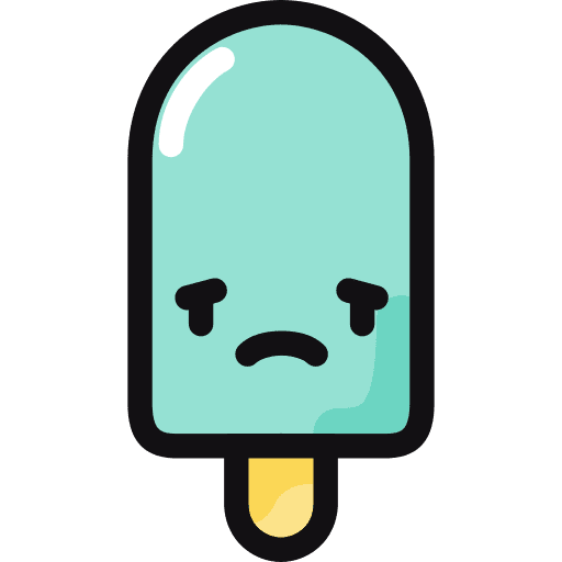 Sad sad sweet ice cream icon Sad sad sweet ice cream icon